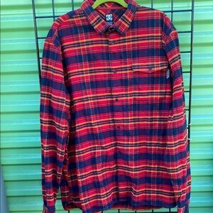 DC Red and Yellow Flannel Shirt